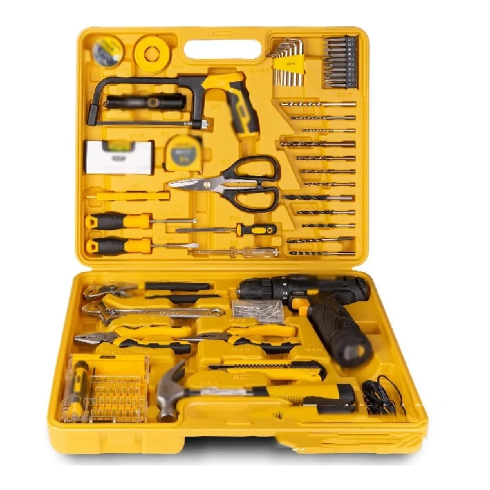 

New low price 85 Pieces of Daily Household Maintenance Hand Drill Set Toolbox Combination Set Toolbox Wall Plate