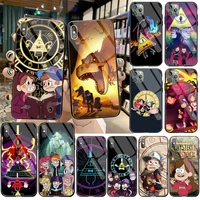 gravity falls mabel pines phone case tempered glass for iphone 12 max mini 11 pro xr xs max 8 x 7 6s 6 plus se 2020 cover