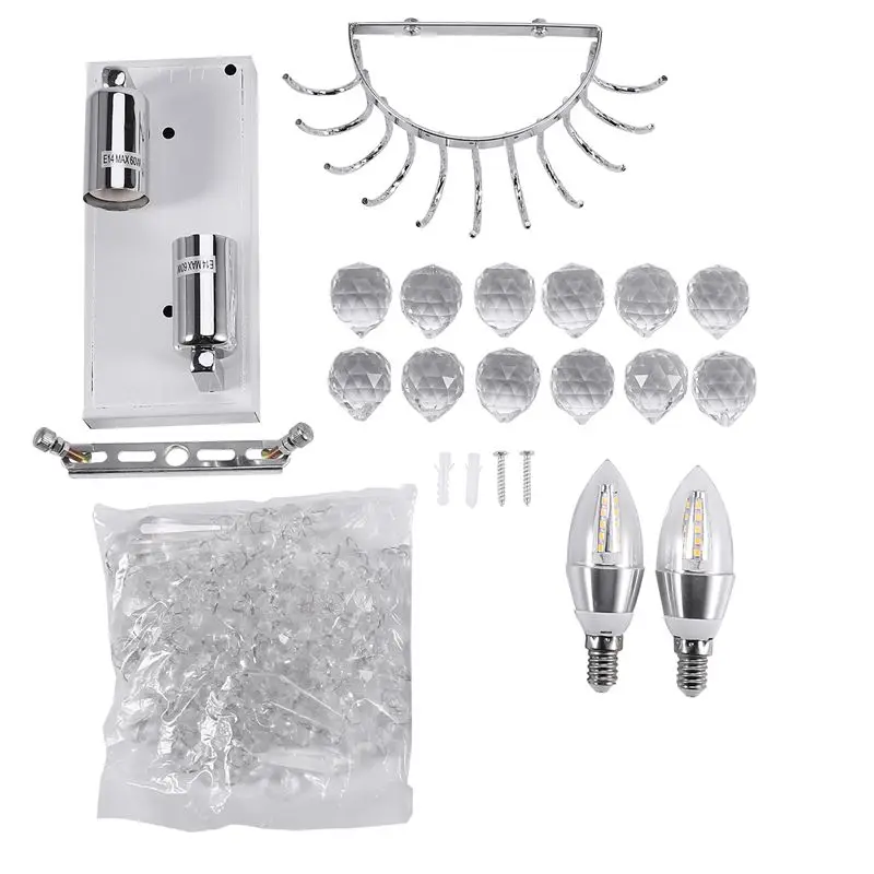 

HOT SALE Artistic Metal Modern Led Crystal Wall Light Home Lighting Wall Light