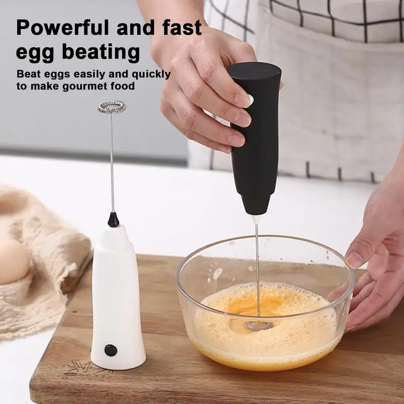 

Handheld Milk Frother Milk Foamer Flick The Switch For Stainless Steel Rotor For Making Latte Cappuccino Cocktails Beating Eggs