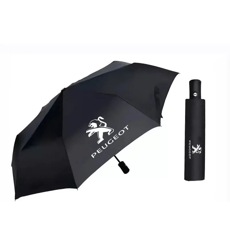 

Автомобильная эмблема с 12 костями, зонтик с защитой от УФ-лучей, автотовары для Peugeot 206 307 308 207 3008 208 407 508 2008 5008 301 406 408 607 4008