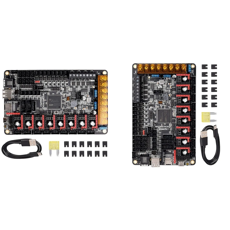 

Octopus Pro V1.0 Controller Board 32-Bit Motherboard Compatible with TMC5160 Pro Stepper Driver,Support 3D Printer DIY