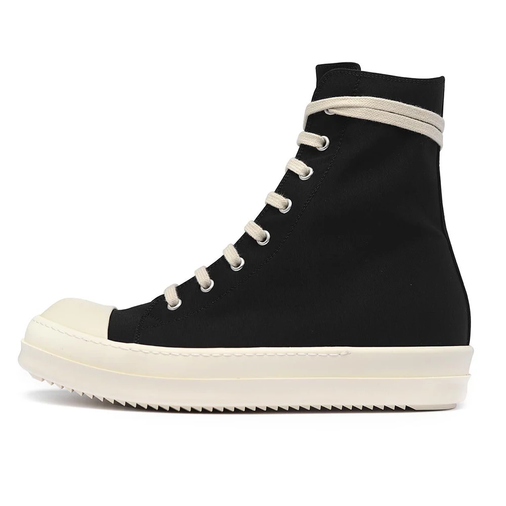 Rick Luxury Brand High Quality Original Canvas Shoes for Men&Women High Top Designer Sneakers Casual Replica Shoes Ankle Boots