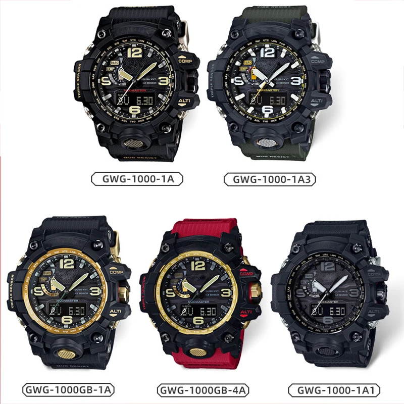 Красочные аксессуары для часов из смолы, подходящие для Casio GWG-1000, ремешок для ремонта, мужской спортивный водонепроницаемый резиновый ремешок для часов (art.: 3920d46b11aba) - 3920d46b11aba