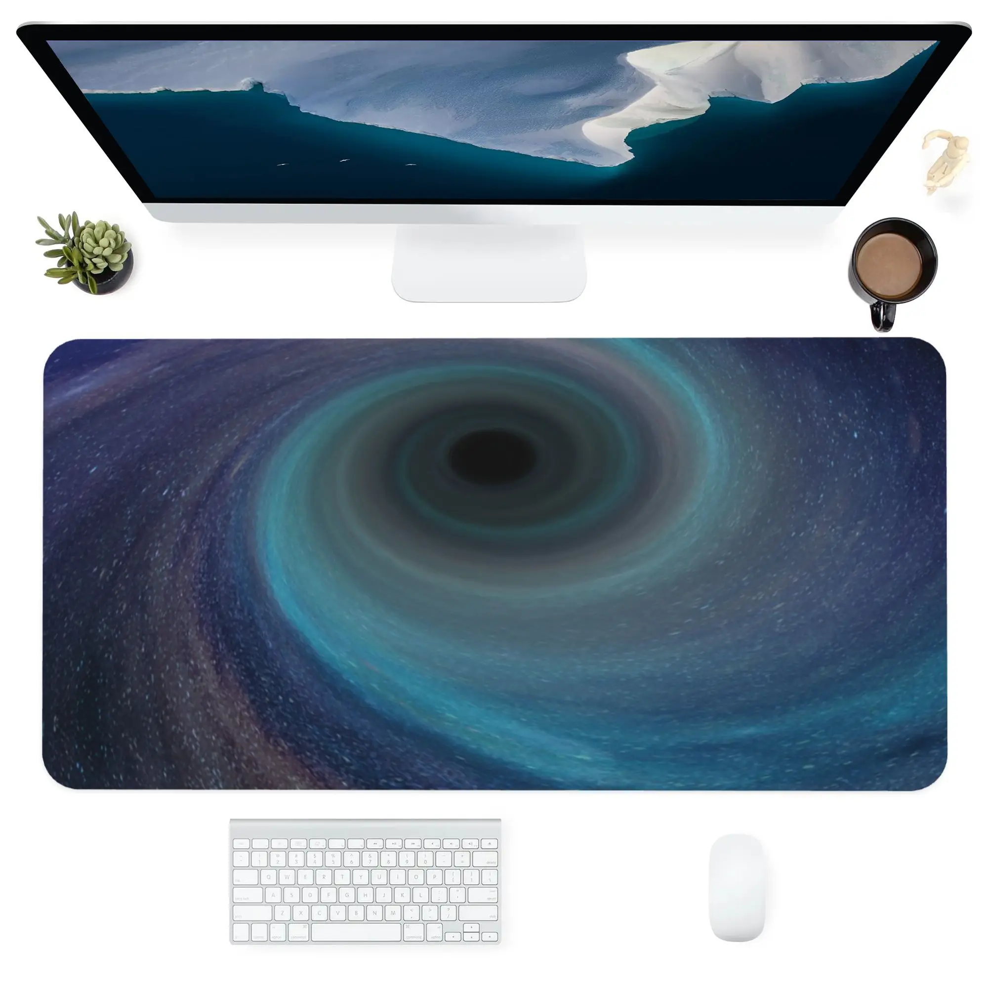 

Computer Office Supplies Keyboards Accessories Mouse Pad Large Anti-Slip Customized Desk Pads Mats Swirl Pattern Gift 400x900MM