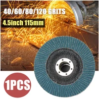 1pcs grinding wheels flap discs sanding discs 115mm 4 5inch 406080120 grit angle grinder abrasive wood tools