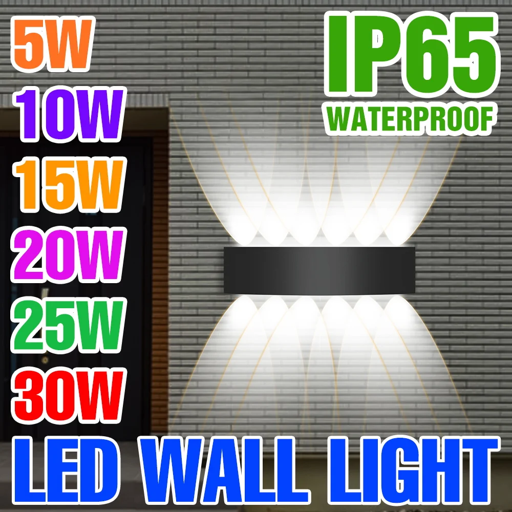 

Outdoor Wall Light Led Living Home Decor Garden Wall Lamp AC85-265V Waterproof Street Courtyard Veranda Exterior Wall Luminaire