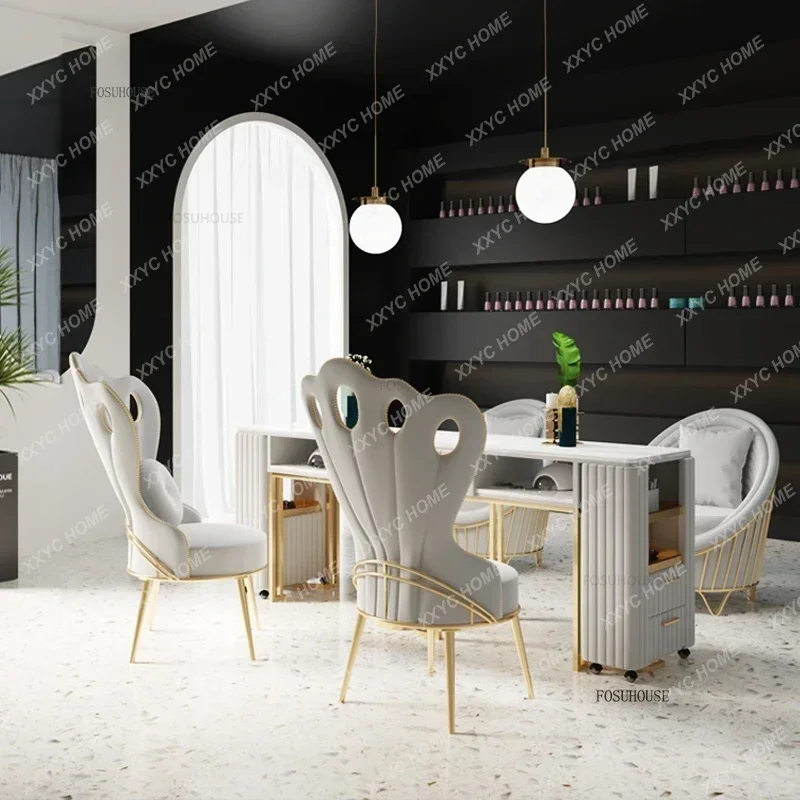 Скандинавская мебель для салона дизайнерский шифер фотостулья красоты набор