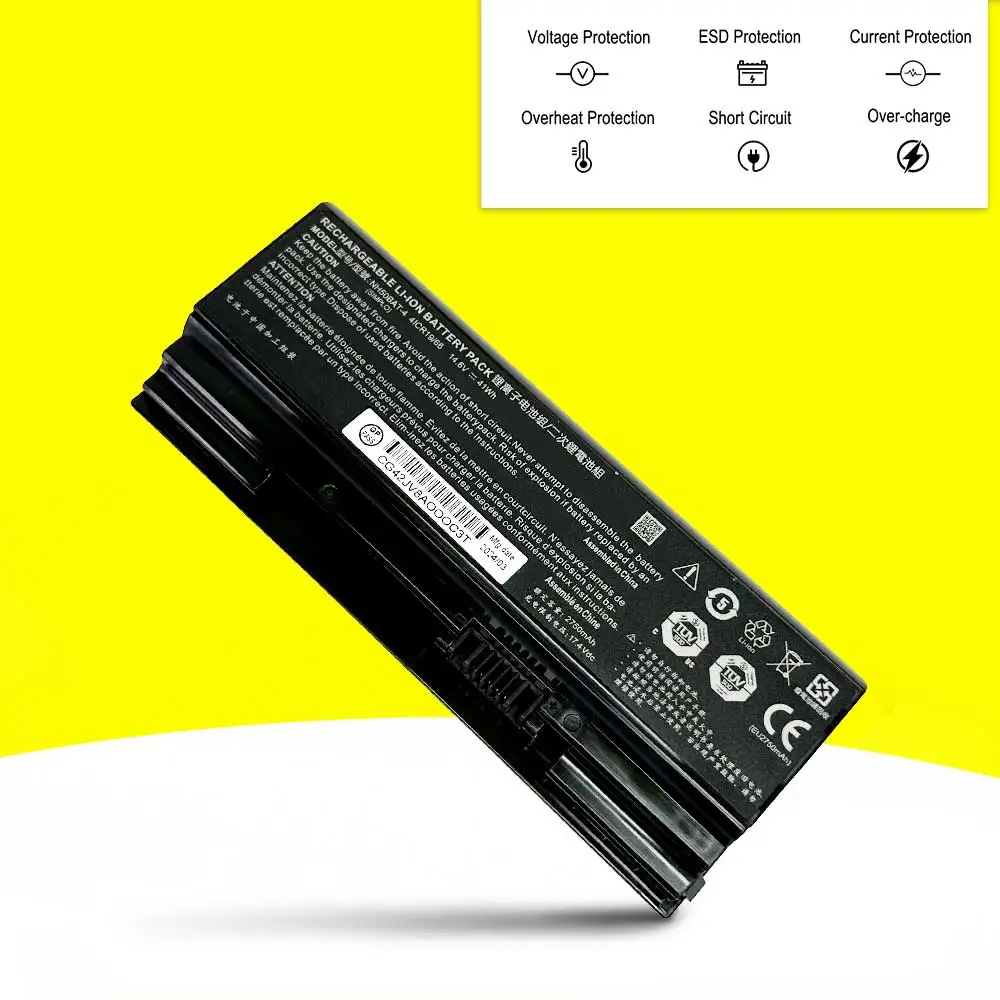 NH50BAT-4 для Gigabyte G5 KC GD MD Battery Clevo NH50ED NH50RA NH50RC NH55RCQ Sager NP6875 батареи ноутбуков 14 6 в 2750 мАч