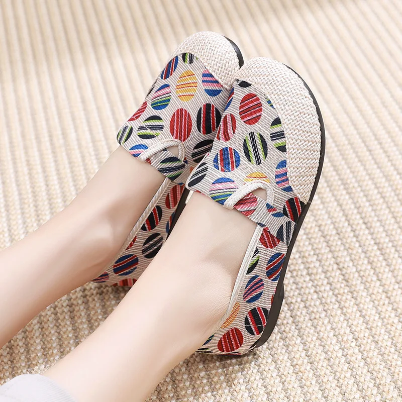 

202206011jsassqq Cloth shoes for women breathable linen fisherman shoes