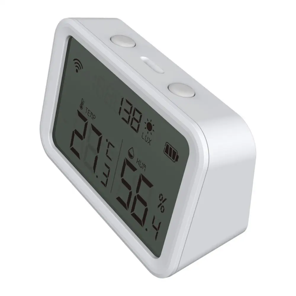 

Neo Wifi Temperature Humidity Sensor Indoor Hygrometer Thermometer Smart Home Works With Alexa Google Wizard Tuya Smart