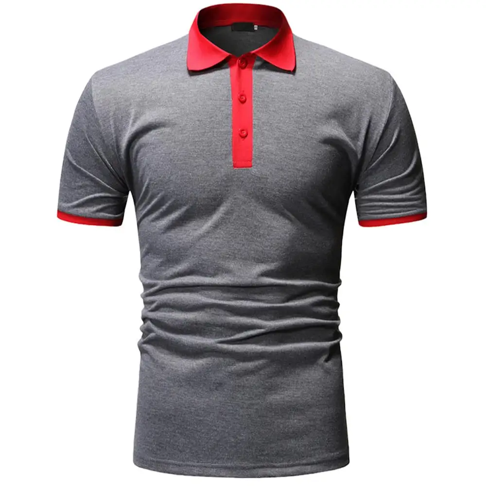 

Men's Fashion Turn-down Collar Polo Shirt Short Sleeve Sports Daily Casual Top Men Clothing Polo Shirt Women