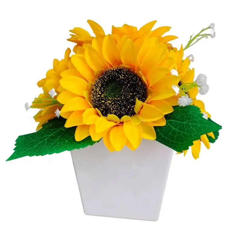 

Светодиодный светильник в виде цветочного горшка, комнатный светодиодный светильник в виде подсолнуха, светодиодный ночник, фонасветильни...