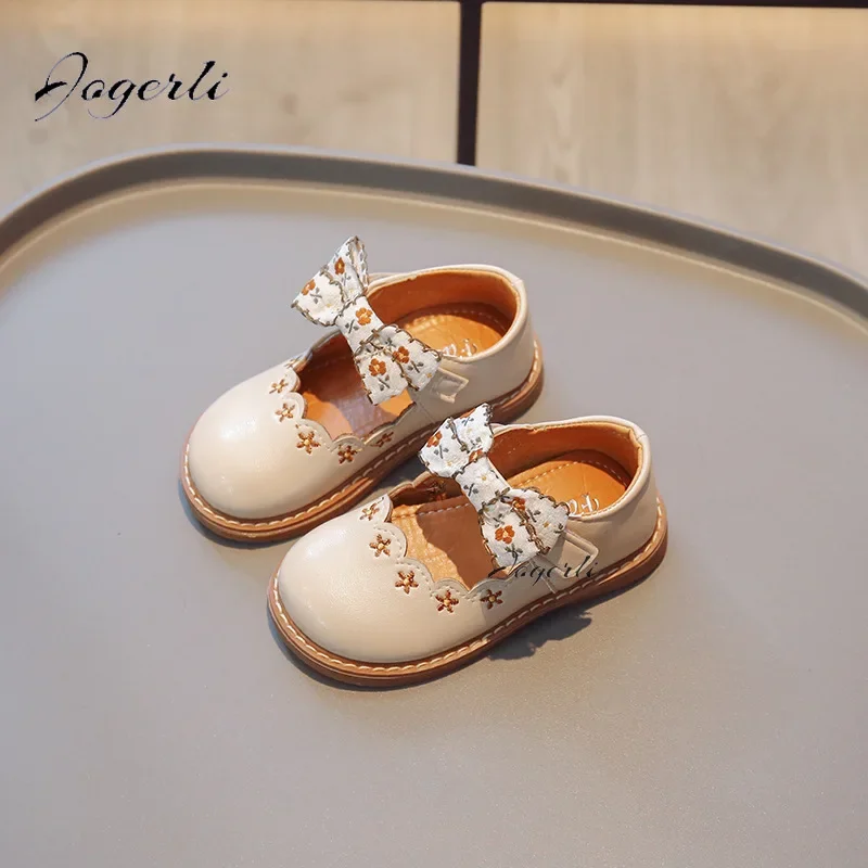 Туфли для девочек на мягкой подошве Нескользящие из ПУ кожи