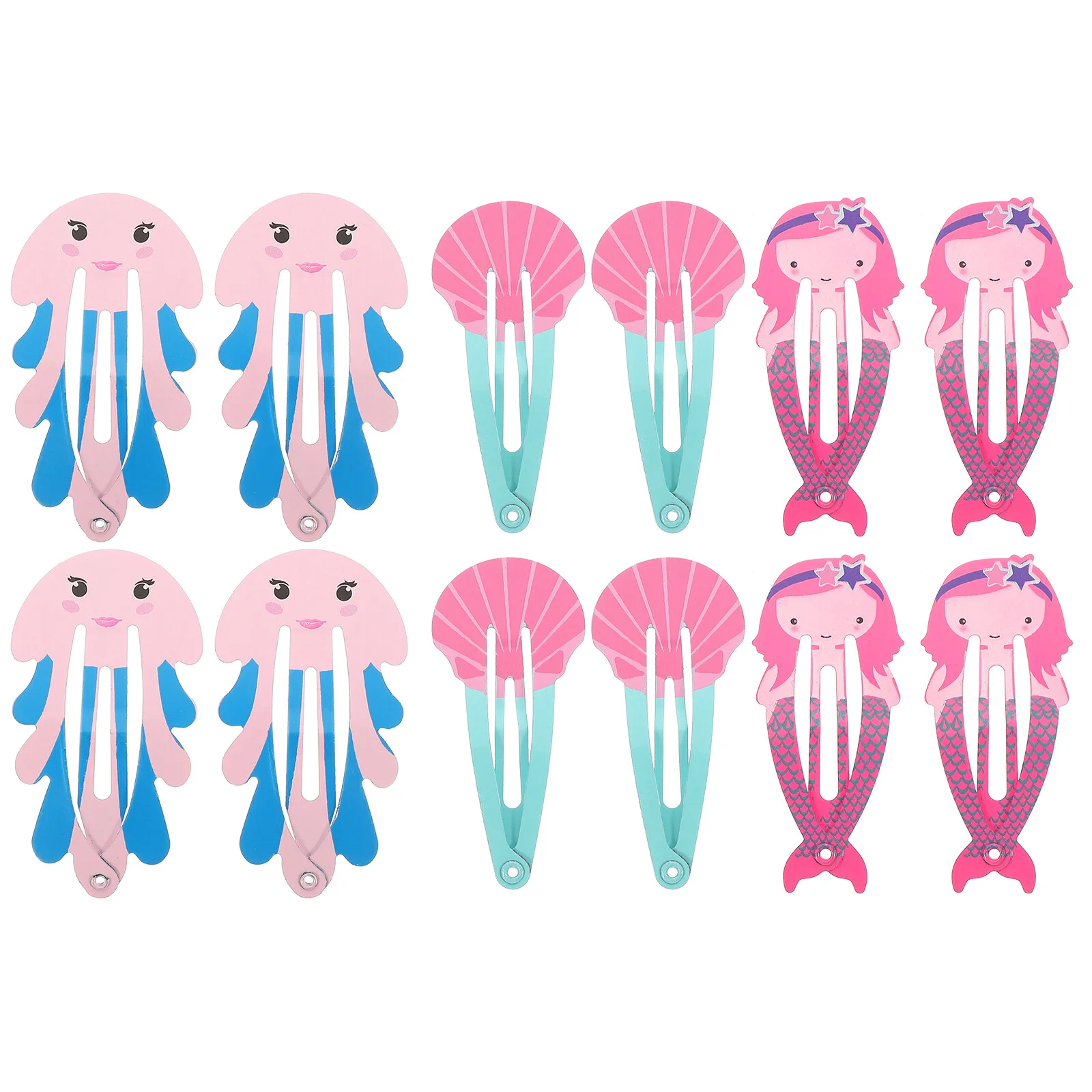 

Заколки для волос в виде ракушек, 12 шт.