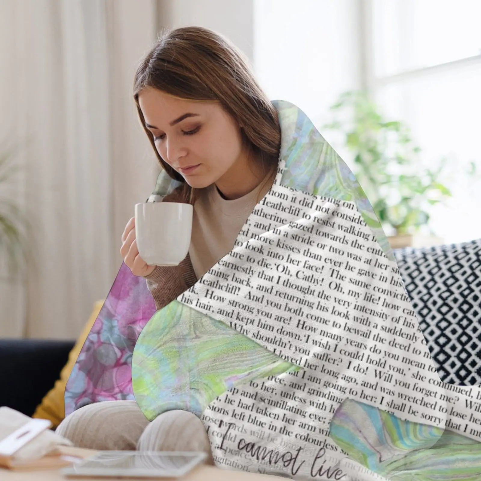 Новое одеяло Wuthering Heights I Can't Live Without My Soul идеи подарков на День святого Валентина