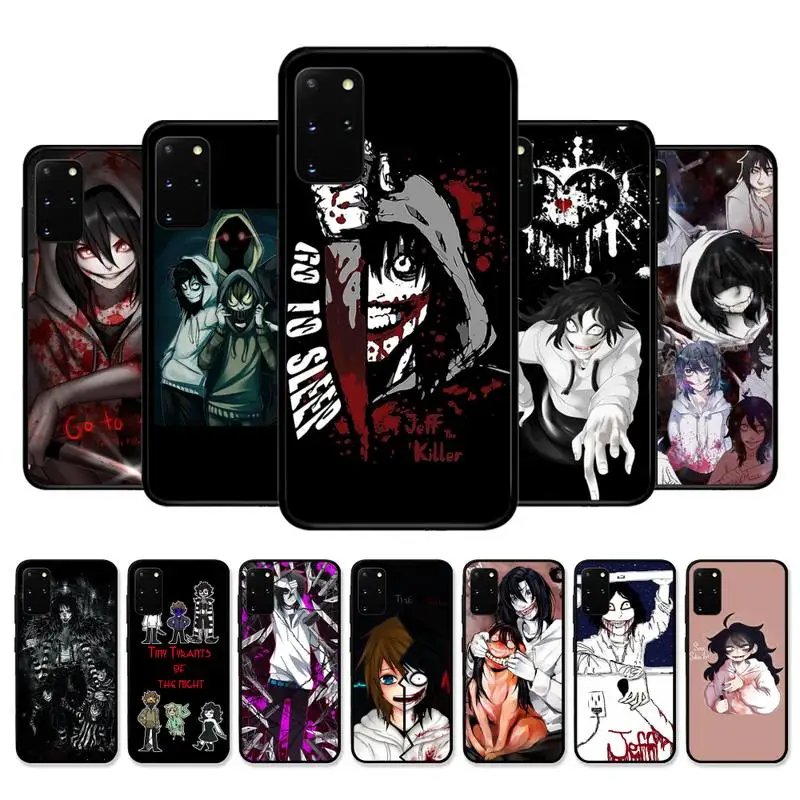 

Anime Jeff The Killer Phone Case for Samsung S21 S10 Lite S20 Ultra S9 S8 Plus S7 S6 edge S5 cover
