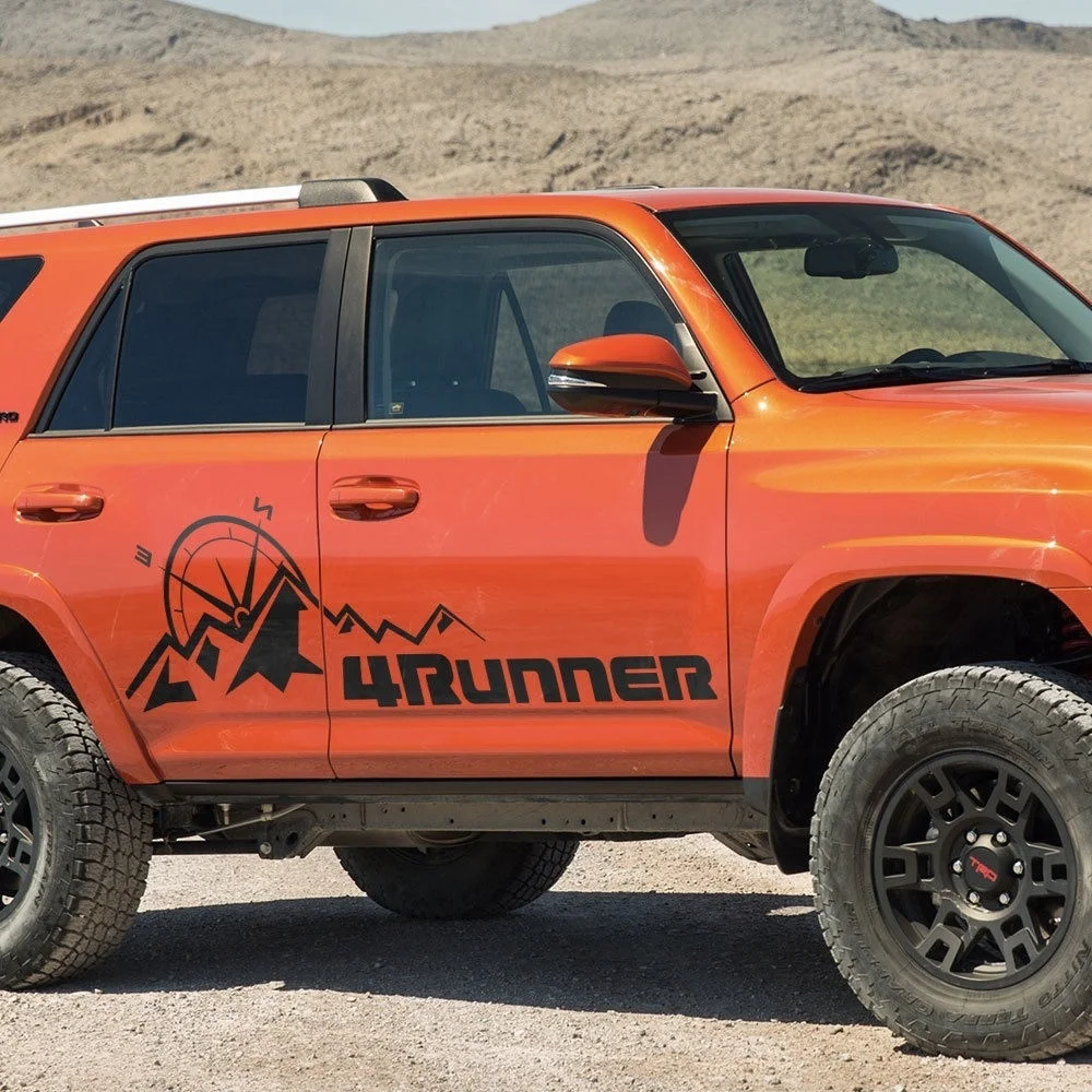 

1 пара/2 шт. Toyota 4runner TRD спортивные горы экспедиция графика боковая полоса наклейка