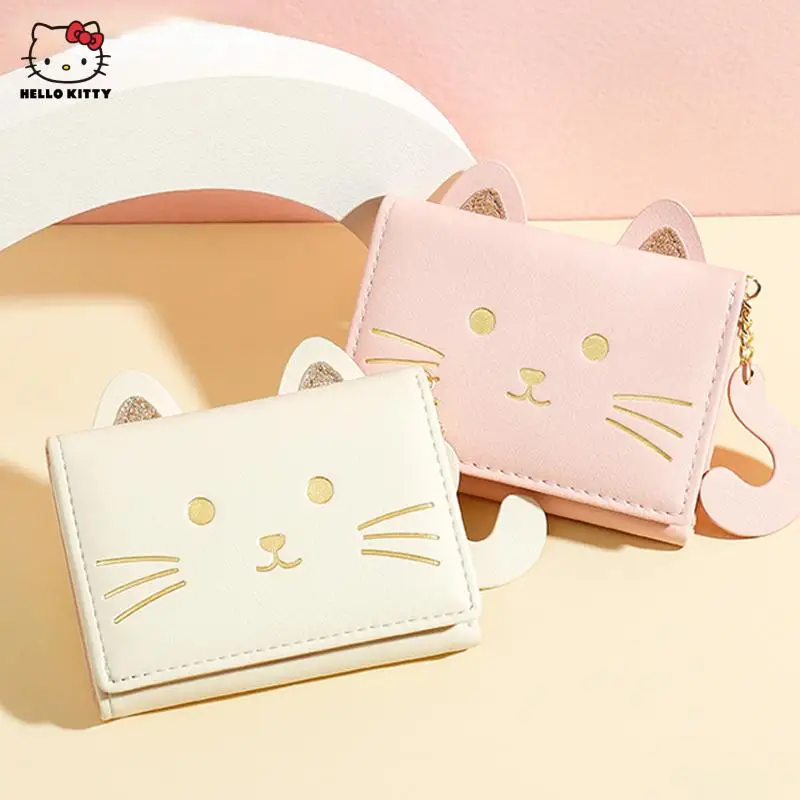 

Брендовый новый милый кошелек Hellokittys из искусственной кожи для женщин, Лидер продаж, персонализированный кошелек для рук, Женский Рождестве...