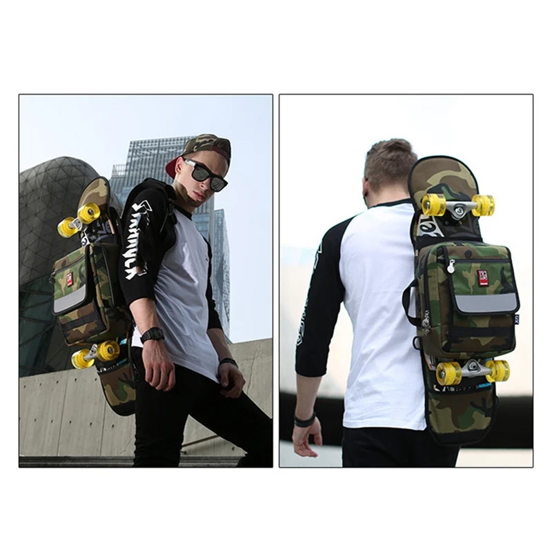 Популярная простая камуфляжная сумка MACKAR из ткани Оксфорд для скйейтборда