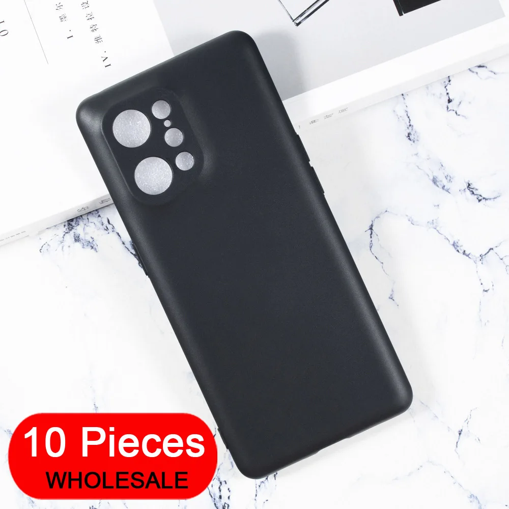 

Wholesale 10 Pieces Black Soft Silicone Case for OPPO Find X5 Funda