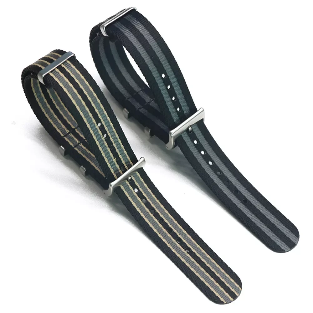 20mm 22mm Nylon Canvas Watchband NATO ZULU Sport Watch Strap Wrist Band Bracelet for Omega Seamaster 300 for 007 James Bond