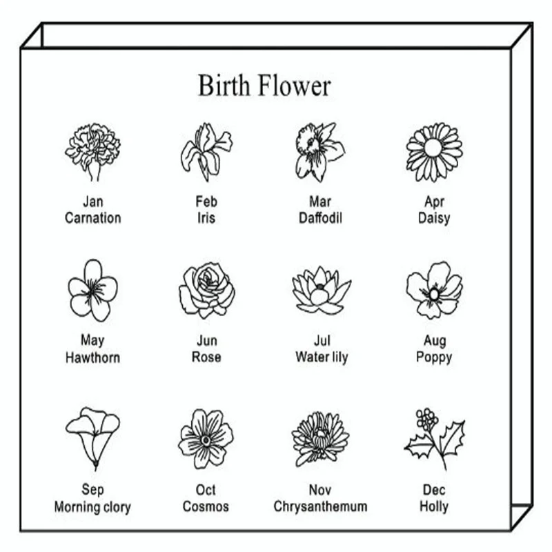 Customized Earring for Women Personalised Engraving Birthday Flower Stainless Steel Round Earring Jewelry Gifts Pendientes Mujer