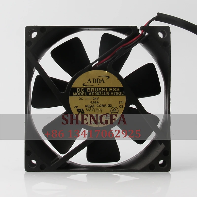 ADDA 12 В 48 в пост. Тока 24 В 8025 а EC AC 80x80x25 мм 8 см двухпроводный инверторный центробежный вентилятор с осевым потоком AD0824LB-A70GL охлаждающий вентилятор