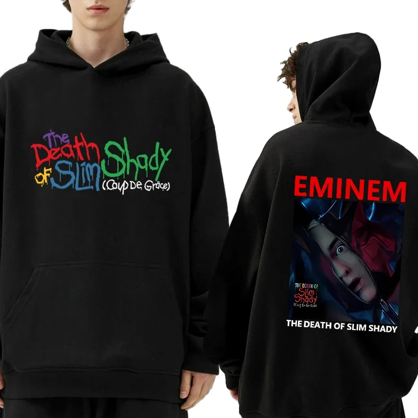 Лидер продаж 2024 года толстовка Eminem с принтом альбома Death of Slim мужская и женская