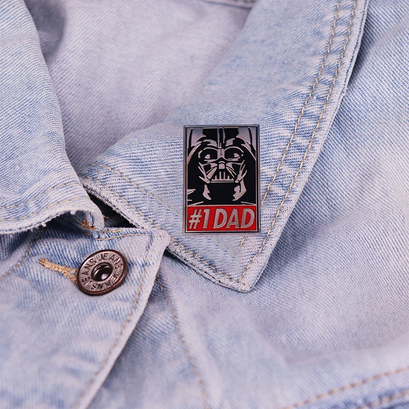 

Film Villain #1 DAD Enamle Pin Badge Animation Movies Funny Gifts Backpack Hat Bag Decorate Lapel Accessories Father's Day