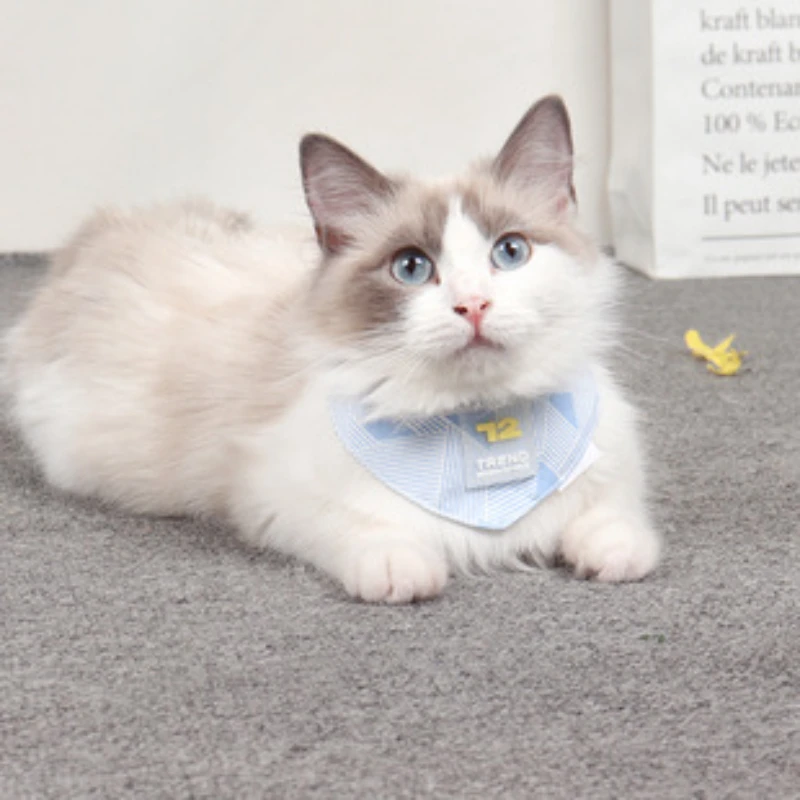 

Слюнявчик для домашних животных шарф для питомца нагрудник для собаки нагрудник для кошек однослойный треугольный шарф декоративные аксес...