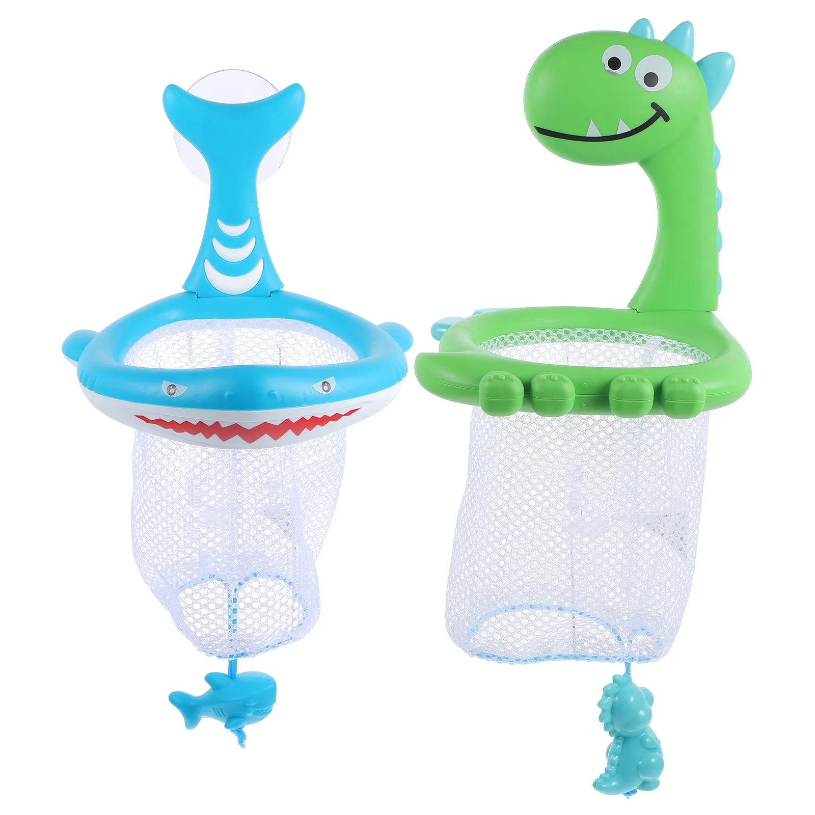 

2 Pcs Take Bath Bathroom Toys Hanging Bag Baby Kids for Girls Bathtub Basketball Hoop Pp Holder