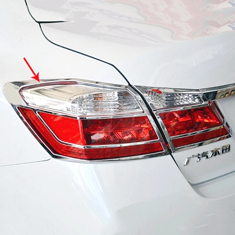 

Автомобильный Стайлинг, корпус из АБС-пластика, хромированная отделка, задний фонарь, задняя рамка, крышка лампы для Honda Accord Sedan 9th 2014 2015