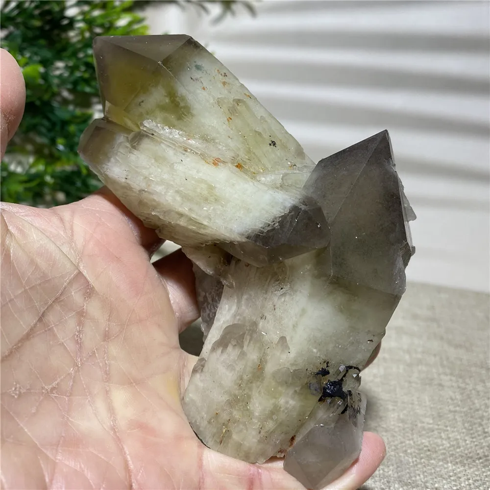 

Натуральный дымчатый кварц, минеральная палочка, украшение для домашнего интерьера, энергетическое исцеление, образцы грубых камней рейки