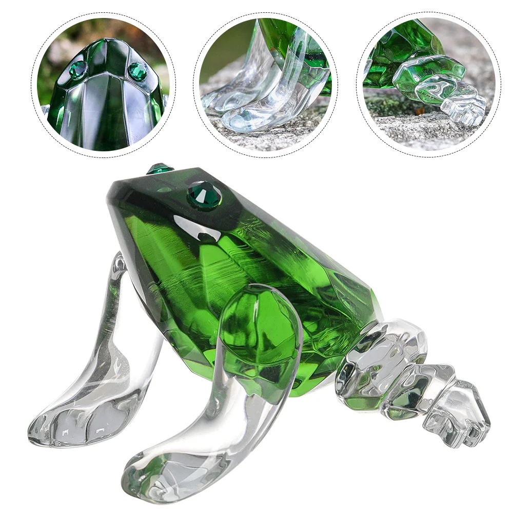 

Crystal Statue Ornament Lifelike Craft Desktop Decor Microlandscape Figurine