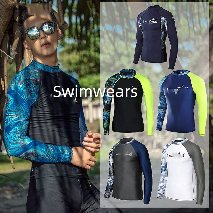 

Mens Swimwears Swimming Surfing Quick Drying Sport Wetsuit UV-proof Front Long Sleeves Diving Suit for Underwater Snorkeling