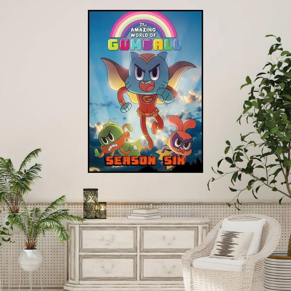 WCartoon The A-Amazing W-World of G-Gumball плакат домашние принты настенная живопись спальня