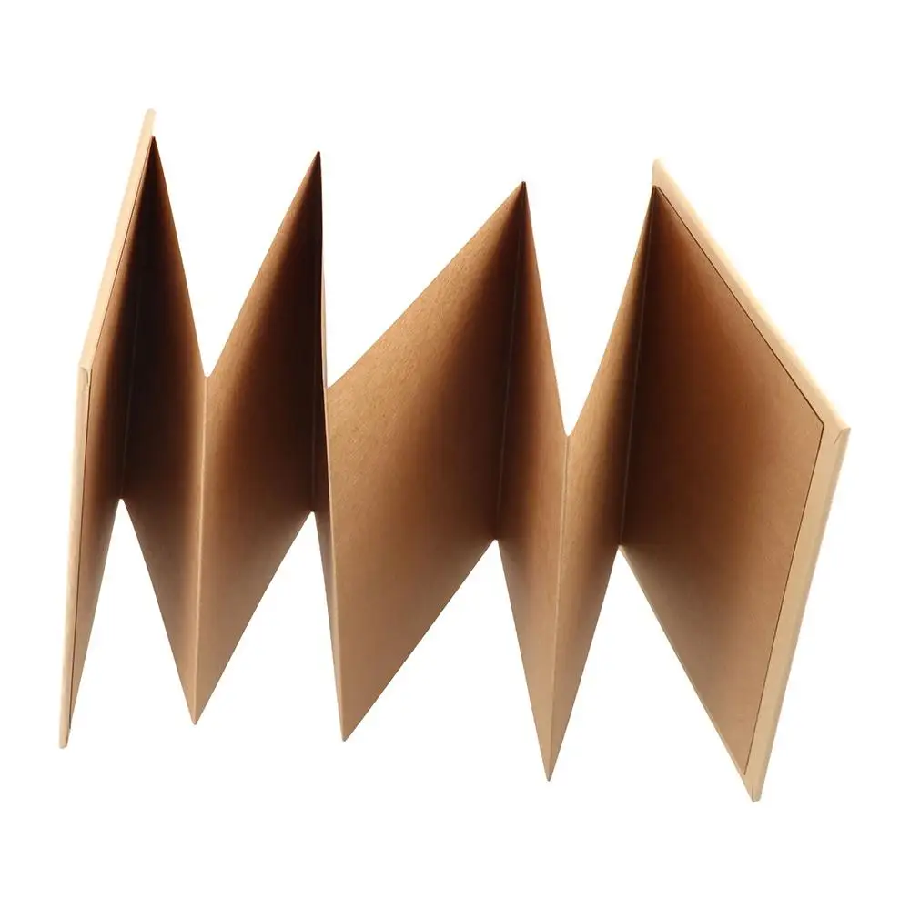 Креативный складной фотоальбом-аккордеон подарок фотокарточка крафт-бумага