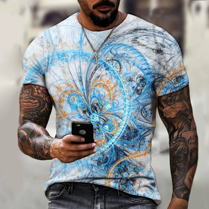 

Men's Summer Trend Fashion Harajuku Hip Hop Street 3D Printed Clothing Short Sleeve Casual Sports Large Quick Drying Top T-shirt