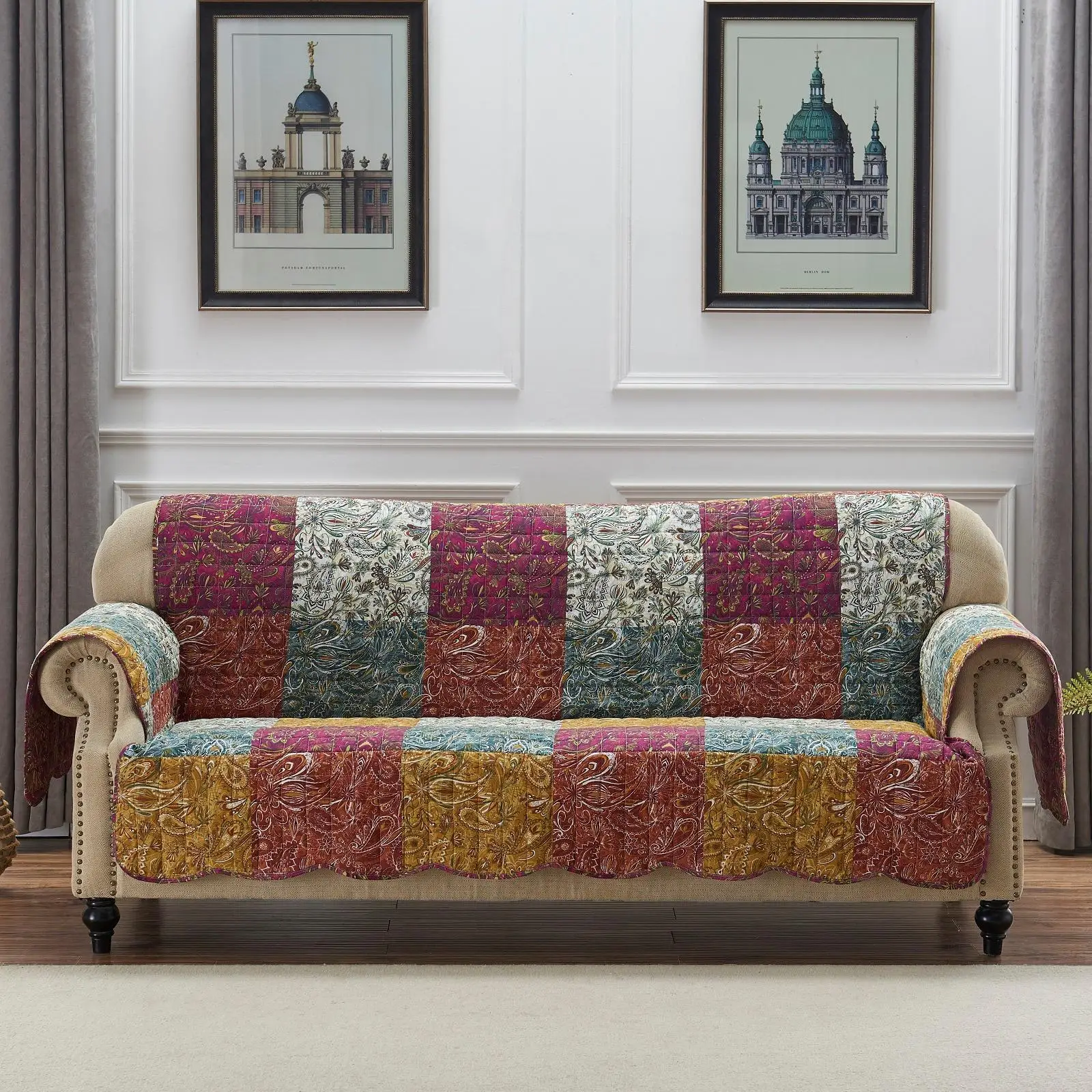 

Barefoot Bungalow Paisley Slumber Reversible Sofa Slipcover