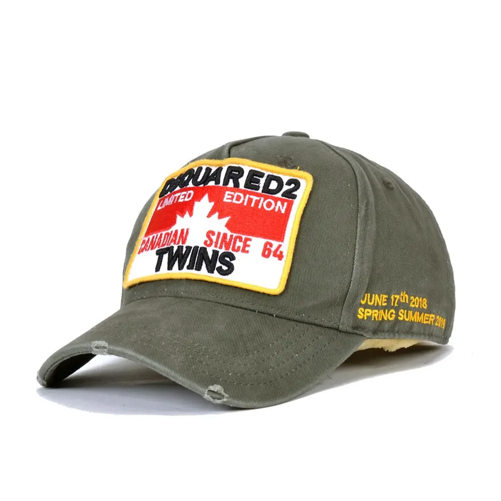 DSQUARED2 Summer Mesh Baseball Cap for Men Women Embroidery Letters Dad Hat Hip Hop DSQ Trucker Cap Hombre Gorras Casquette