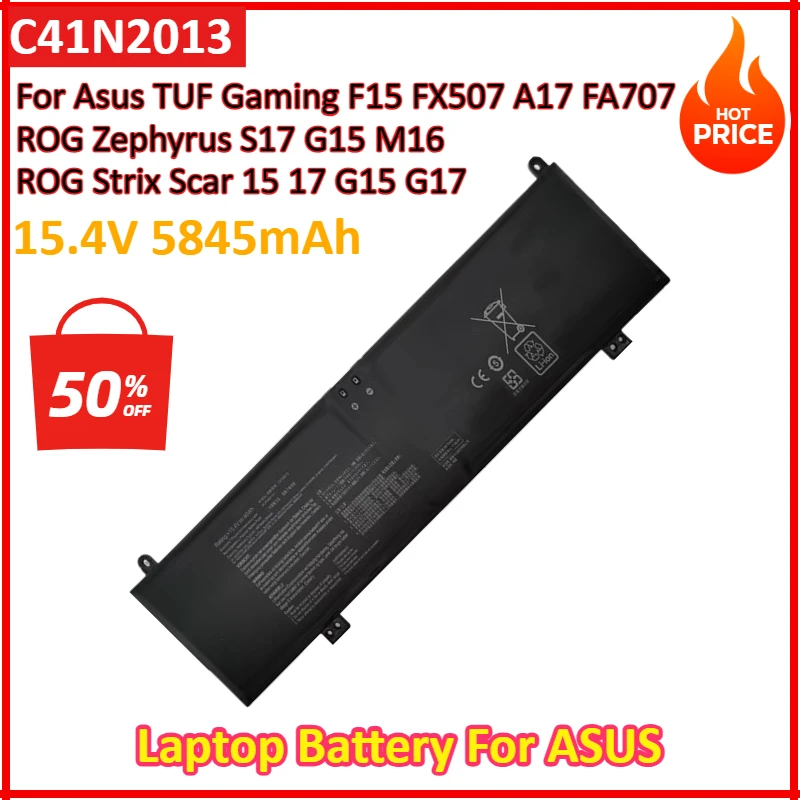 15 4 В 5845 мАч C41N2013 C41N2013-1 Аккумулятор для ноутбука ASUS ROG Strix G513 G513IM G713 G713IM G713QM Rog G533 G533QM