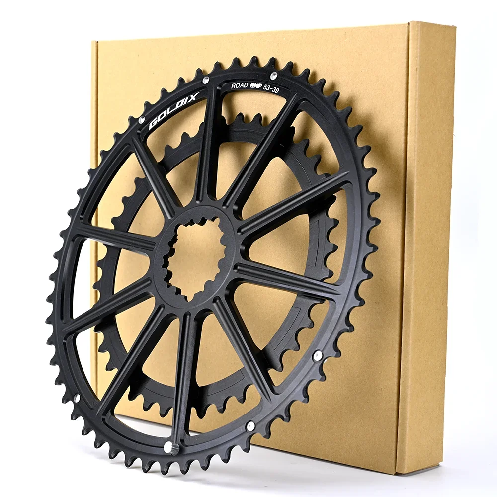 GOLDIX 53-39T 52-36T 50-34T 48-32T 46-30T спецификация звездочка шатуна дорожного велосипеда