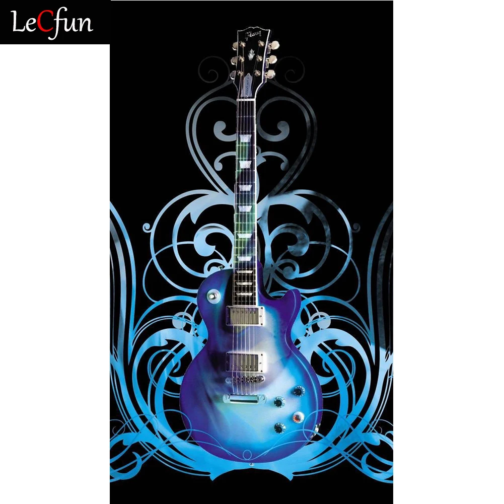 Набор для алмазной живописи LeCfun алмазная живопись с музыкой синей гитары 5D