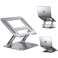 laptop stand aluminum alloy notebook stand with heat vent compatible with macbook air pro dell xpsall laptops 11 17