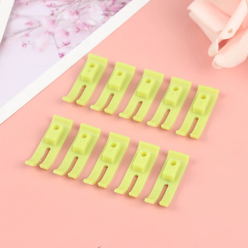 

10PCS Industrial Sewing Machine Flat Plastic Presser Foot Leather Foam Rubber MT-18 Model for Flat Industrial Sewing Machines