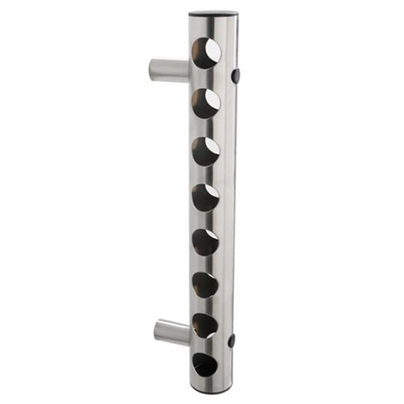 

High Quality Wine Bottles Holders Stainless Steel Wine Rack Bar Wall Mounted Household Storage Kitchen Holder 8 Holes