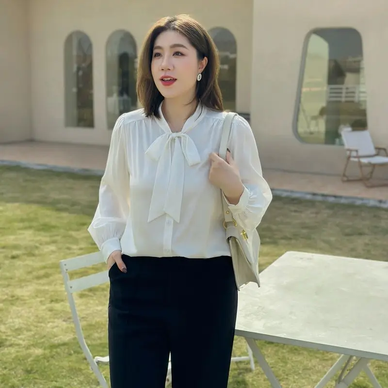 Женская свободная рубашка из полиэстера