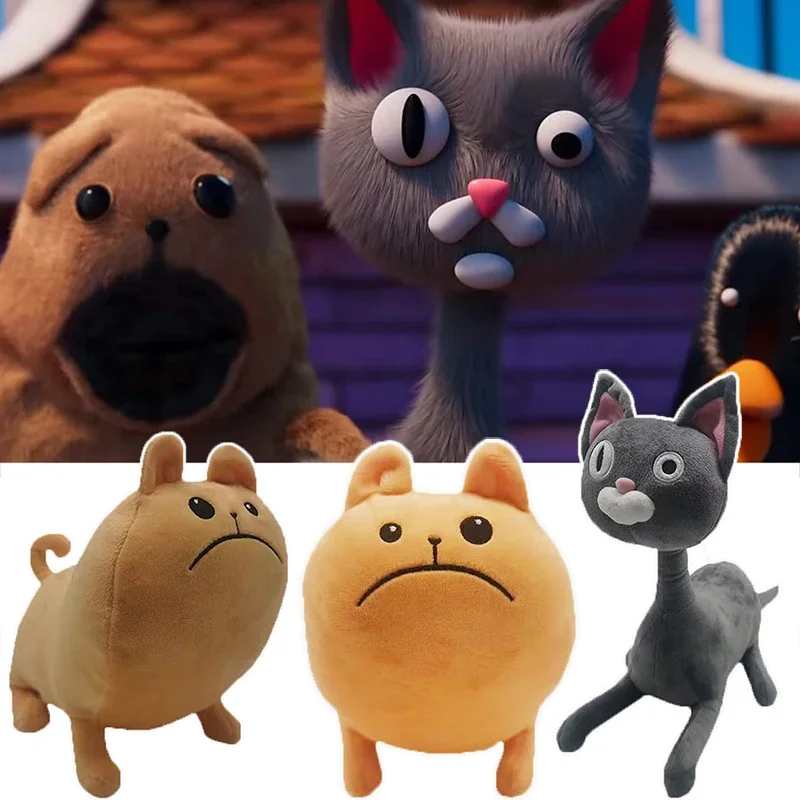Лапша и булочка плюшевая игрушка кошка собака плюшевые куклы мягкие