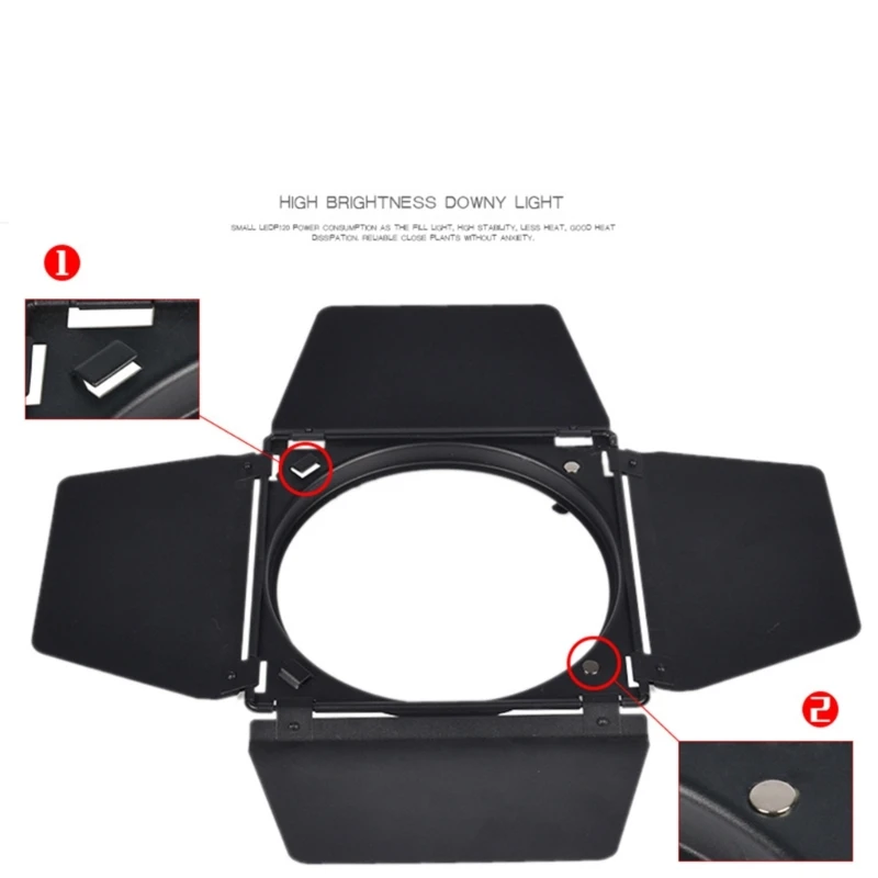 Дверь сарая с сотовой решеткой и 4-цветным гелевым фильтром для 7-дюймового